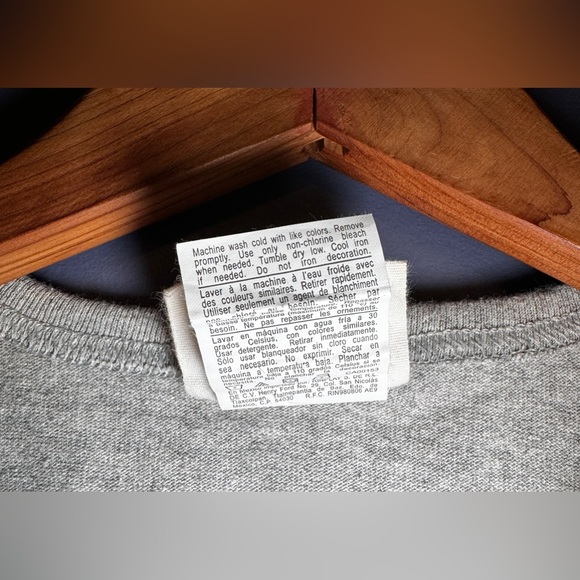 Vintage Champion Embroidered Big C Logo Men's T Shirt Size Small Single Stitch - Picture 5 of 16